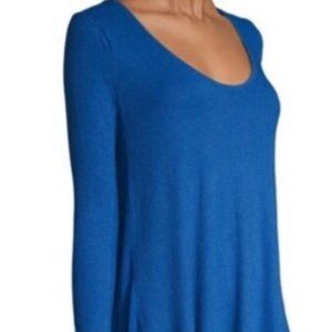 Free People Blue Knit Tunic